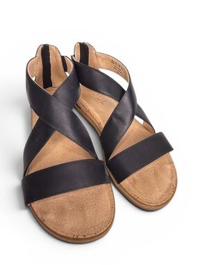 Soul Naturalizer Black Leather Strappy Sandals Size 8.5W